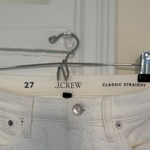 J. Crew Classic Straight Ivory Jeans